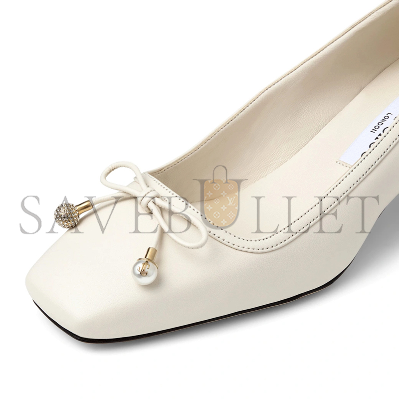 Ji*y Ch* elme 45 latte nappa leather pumps elme45nap